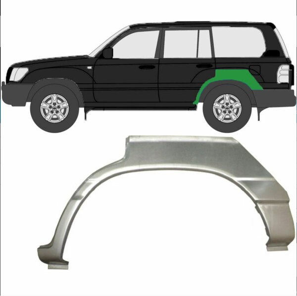 Hinterer Radlauf für Toyota Land Cruiser J100 1996-2002 links