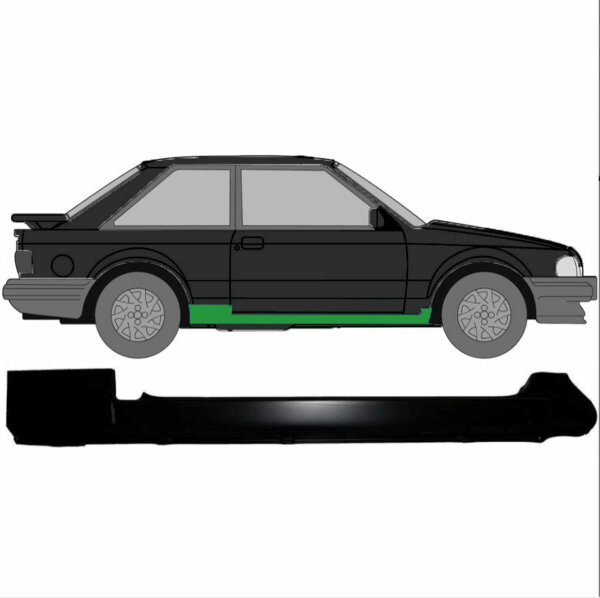 Schweller für Ford Escort Mk3 1980-1986 rechts (2 Türer)