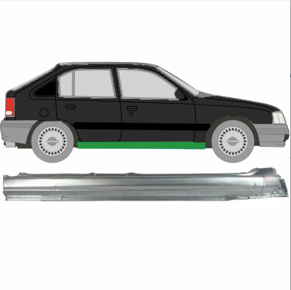 Schweller für Opel Kadett/ Vauxhall Astra 1984-1993 rechts (4 Türer)