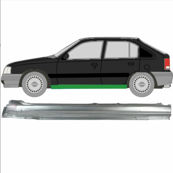 Schweller für Opel Kadett/ Vauxhall Astra 1984-1993 links (4 Türer)