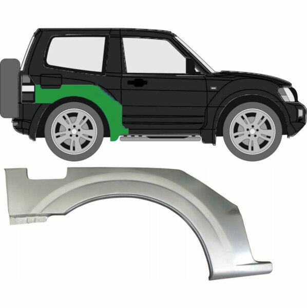 Hinterer Radlauf für Mitsbushi Pajero 1999-2006 rechts (2 Türer)