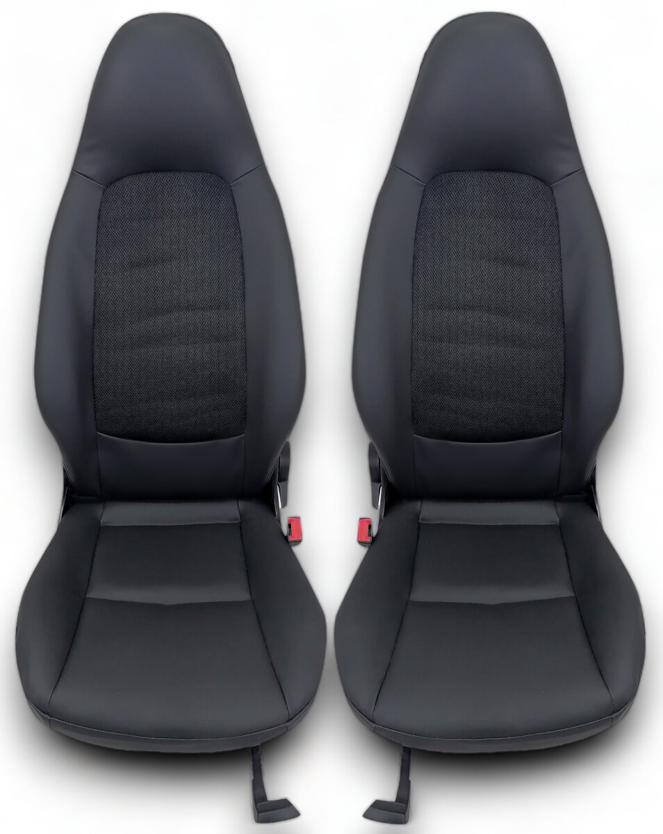 Sitzbezüge / Kunstlederbezüge 2-in-1 [Smart Fortwo 451 o. Airbag] S