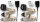 Sicherheitsgurt Gurt Dreipunkt 22 cm beige für Volvo PV 544 Set