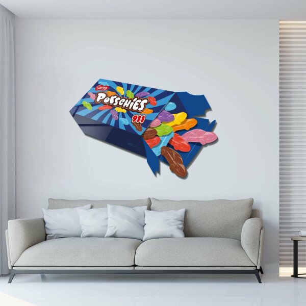 Acrylglas Pop Art Wandbild Acrylbild Artcryl© Porschies Motiv