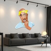 Acrylglas Pop Art Wandbild Acrylbild Artcryl© Tupac Hug Life Motiv