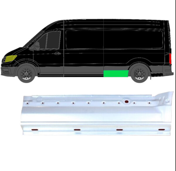 Hinten Lang Kotflügel für Volkswagen Crafter Lang Oder Extra Lang 2017 links