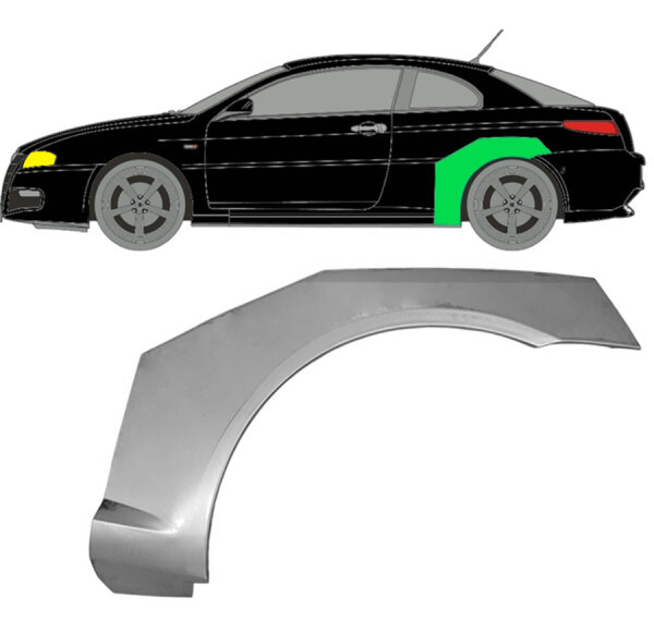 Hinten Radlauf Blech für Alfa Romeo Gt 2003 - 2010 links