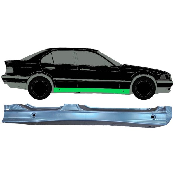 Voll Schweller Turblech für Bmw 3 E36 1990 - 2000 rechts