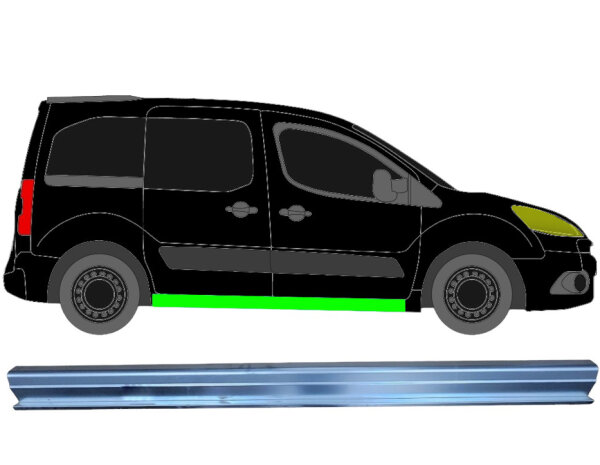 Schiebetür Schweller Blech für Citroen Berlingo 2008 - 2018 rechts