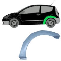 Hinten Radlauf Blech für Citroen C2 2003 - 2009 links