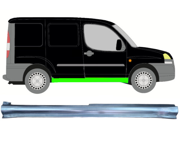 Schweller Blech für Fiat Doblo Kurz 2001 - 2010 rechts