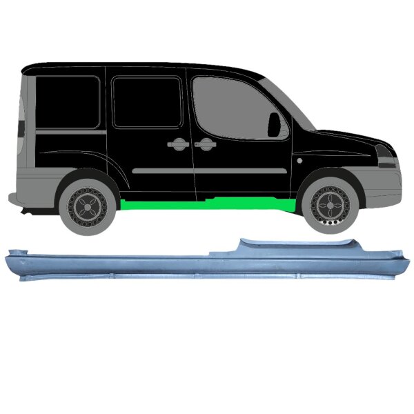 Schweller Blech für Fiat Doblo Kurz mit Schiebetür 2001 - 2010 rechts