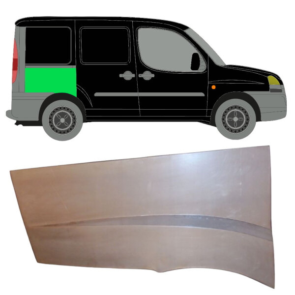 Hinten Kotflügel Blech für Fiat Doblo 2001 - 2010 rechts