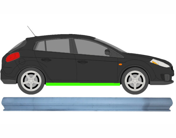 Schweller Blech für Fiat Bravo II 2007 - 2014 symmetrisch