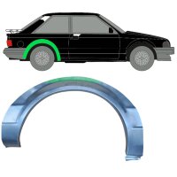 Hinten Radlauf Blech für Ford Fiesta 3 Tür 1983 - 1989 links