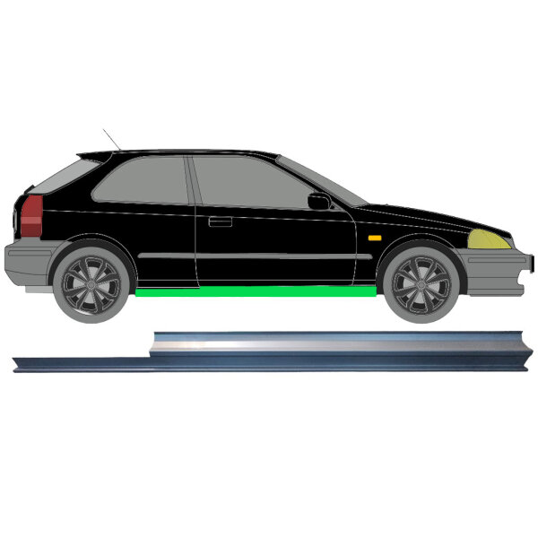 Schweller Blech für Honda Civic 3 Tür 1995 - 2001 rechts