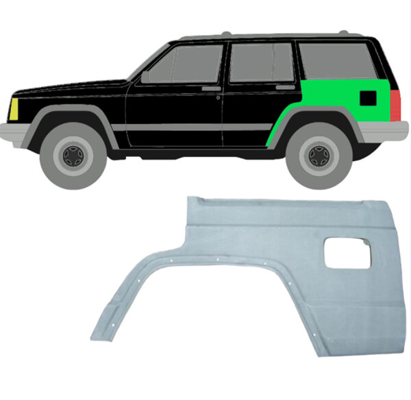 Hinten Kotflügel Blech für Jeep Cherokee 1984 - 2001 links