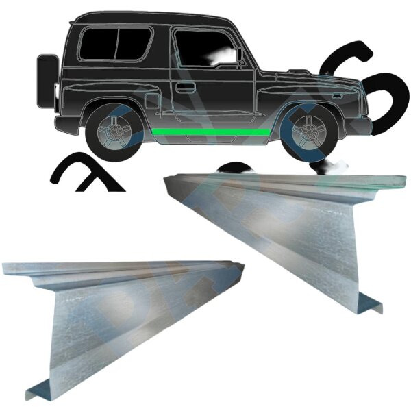 Schweller außen & Innen Satz für Jeep Commander 05 – 10 rechts & links