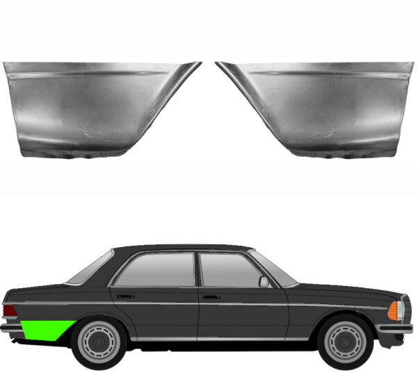 Hinten Kotflügel Blech für Mercedes W123 1975 - 1985 links & rechts