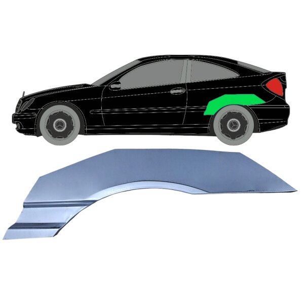 Hinten Kotflügel Oben Panel für Mercedes Cl 203 2000 - 2008 links