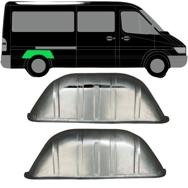 Hinten Innen Radlauf Blech Satz für Volkswagen Lt 95 - 06 rechts & links