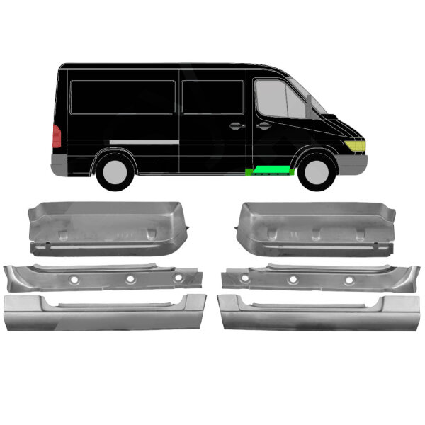 4x Türblech hinten innen & außen für Volkswagen Crafter Ab 06 links & rechts