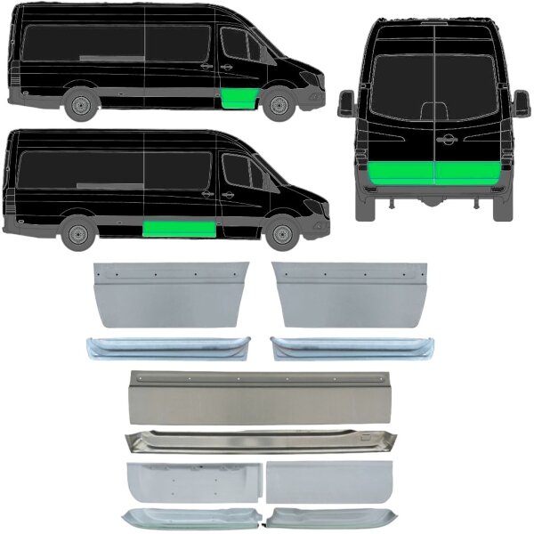 Tür Blech außen & Innen Satz für Volkswagen Crafter Ab 2006 rechts & links