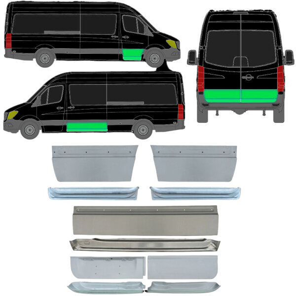 Äussere & Innen Tür Blech Oder Satz für Mercedes Sprinter Ab 2006 rechts