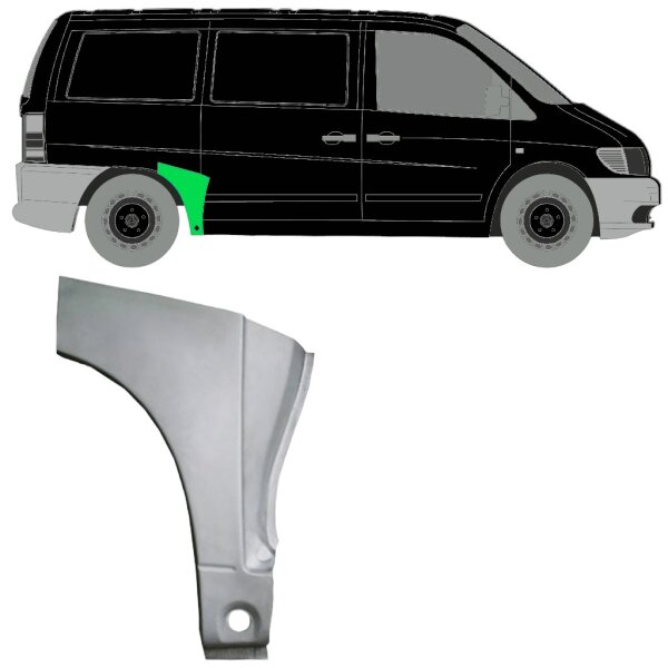 Hinten Kotflügel Blech für Mercedes Vito W638 1996 - 2003 rechts