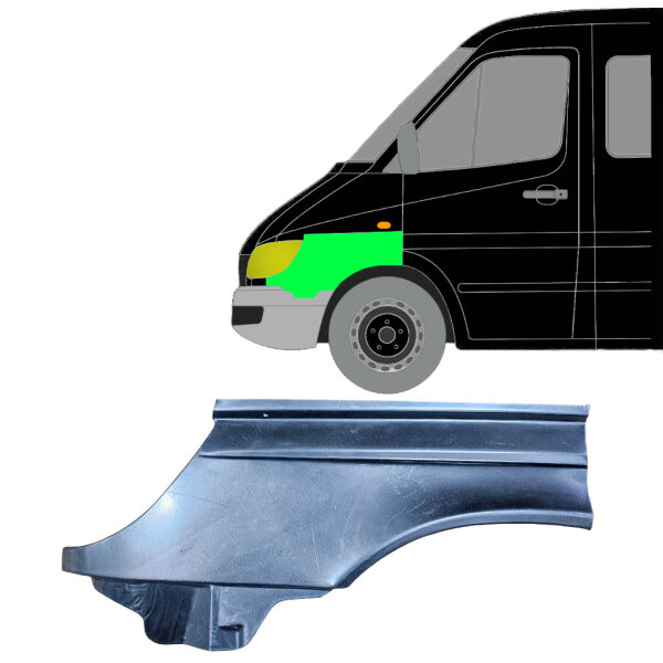 Vorne Kotflügel Blech für Mercedes Sprinter 2000 - 2006 links