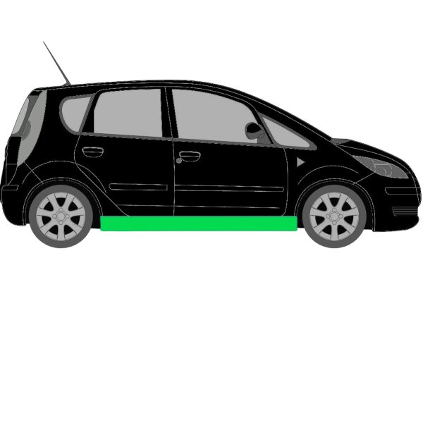 Schweller Blech Satz für Mitsubishi  Colt Z30 2004 - 2012 rechts & links