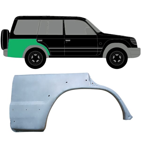 Hinten Kotflügel Blech Für Mitsubishi Pajero 1991 Bis 1999 Rechts