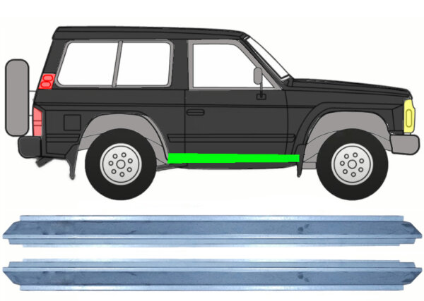 3 Tür Schweller Blech für Nissan Patrol Y60 Gy60 1990 - 1997 rechts Mit links