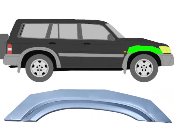 Vorne Kotflügel Blech für Nissan Patrol Y61 Gy61 1997 - 2009 rechts