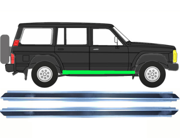 5 Tür Schweller Blech für Nissan Patrol Y60 Gy60 1990 - 1997 rechts & Link