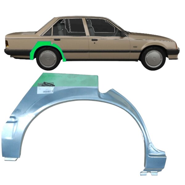 Hinten Radlauf Blech für Opel Rekord E 1982 - 1986 rechts