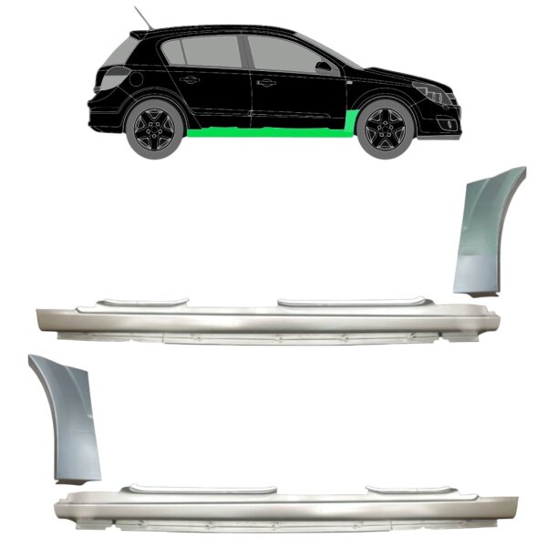 Vorne Kotflügel & Schweller Blech für Opel Astra H 03 - 14 links & rechts