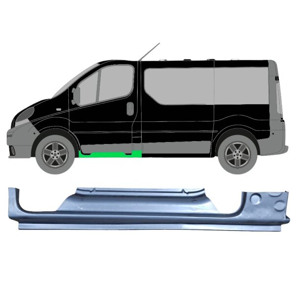 Vorne Schweller Blech für Renault Trafic 2001 - 2014 links