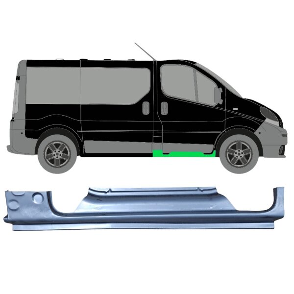 Vorne Schweller Blech für Renault Trafic 2001 - 2014 rechts