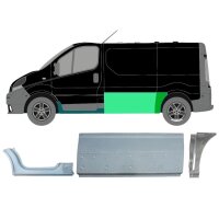 Kurz Reparaturblech Satz für Renault Trafic 2001 - 2014 links