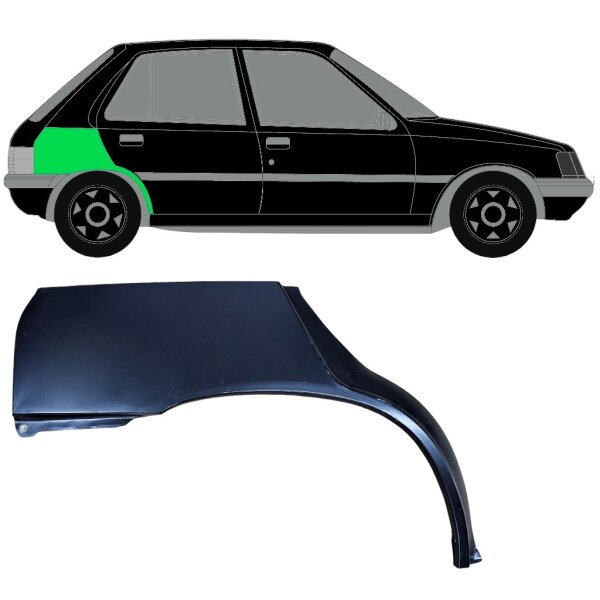 Radlauf hinten Blech für Peugeot 205 5 Türer 1983 - 1998 links