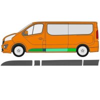 Hinten Seitenleiste Extra Lang Satz für Nissan Nv400 Ab 2010 rechts