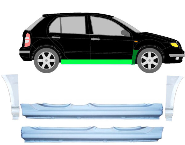 Vorne Kotflügel & Schweller für Skoda Octavia I 1996 - 2010 links & rechts