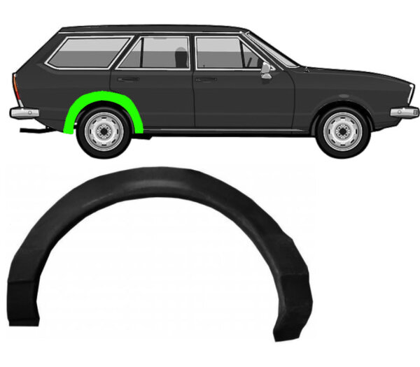 Hinten Radlauf Blech für Volkswagen Passat B1 1973 - 1980 rechts