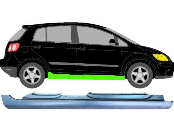 Voll Schweller Blech für Volkswagen Golf Plus 2005 - 2013 rechts