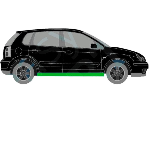 Hinten Kotflügel Blech Für Volkswagen Polo 6n 1994 Bis 1999 Rechts