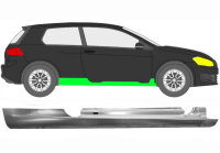 3 Tür Schweller Blech für Volkswagen Golf Vi...