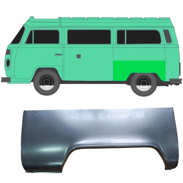 Einstiegsbleche Blech für Volkswagen Transporter T2 1967 - 1979 rechts