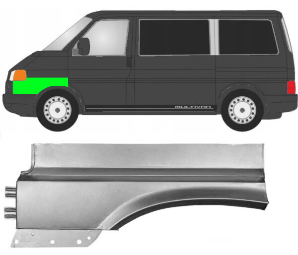 Vorne Kotflügel Blech für Volkswagen Transporter T4 1996 - 2003 links