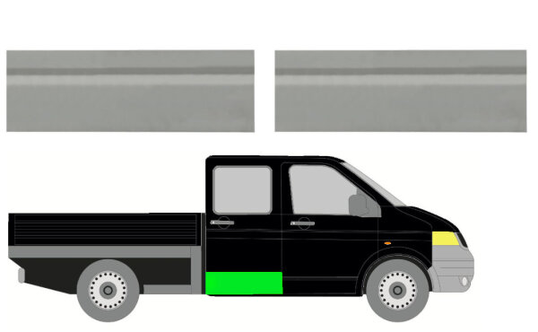 Doppelkabine Hinten Tür Satz für VW Transporter T5 03 – 15 rechts & links